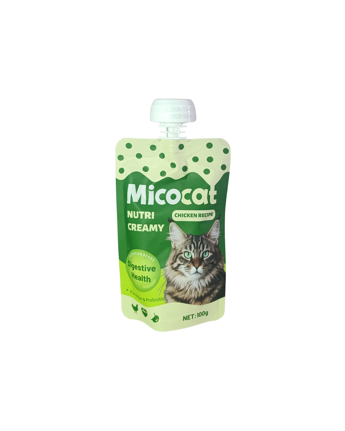 Micocat Creamy Meat Pouch – 70% Meat Cat Treat | 100g