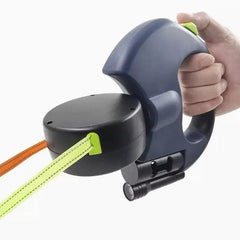 Double Retractable Dog Leash 360 detail