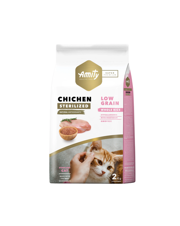 Amity Super Premium Cat Food Sterilized Cats with Chicken (2 kg)