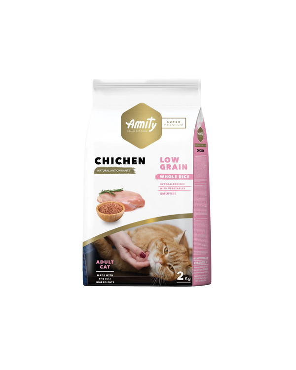 Amity Super Premium Low Grain Chicken Cat Food 2 kg
