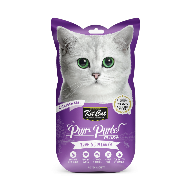 Kit Cat Purr Puree  Plus+ Tuna & Collagen Care (Collagen Care)