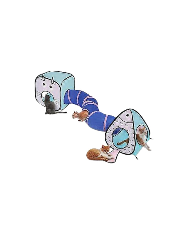 All Four Paws Cat Tunnel and Tent Play Set