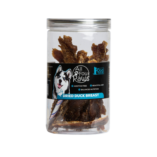 All Four Paws Dog Treat - Dried Duck Breast 100g