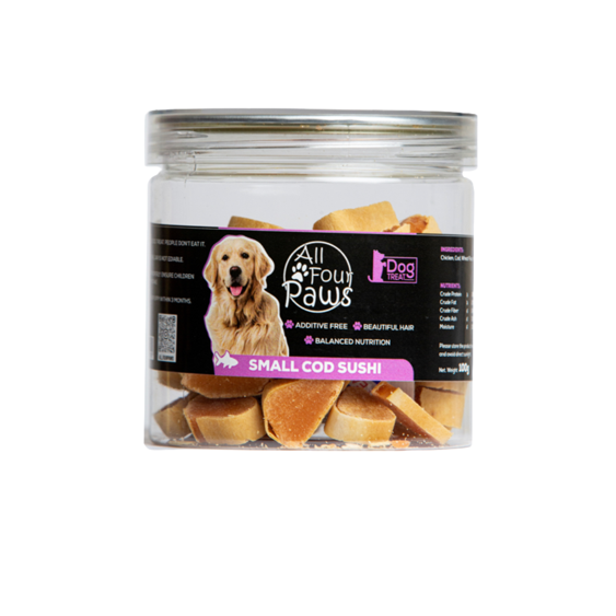 All Four Paws Dog Treat - Small Cod Sushi 100g