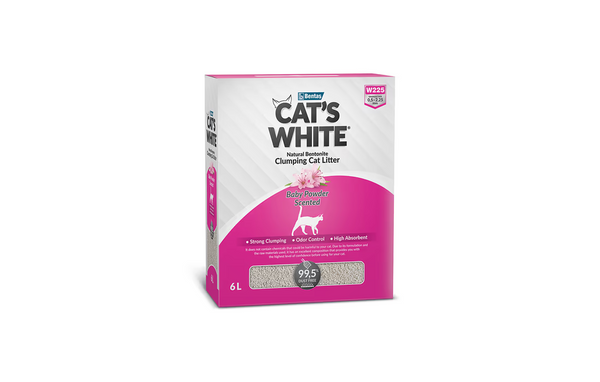 Cat's White Baby Powder Clumping Cat Litter 6L