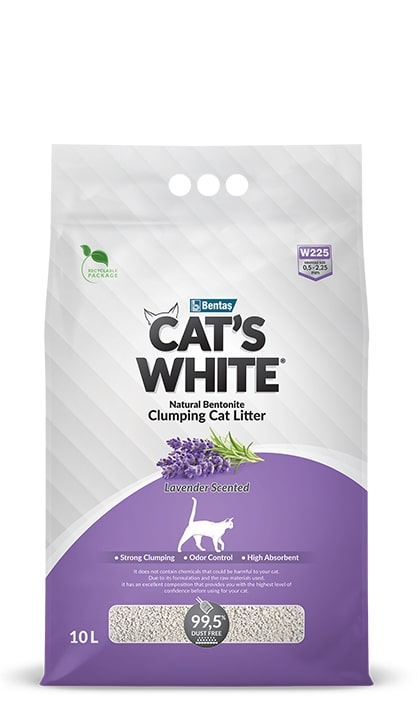 Cat's White Lavender Clumping Cat Litter 10L