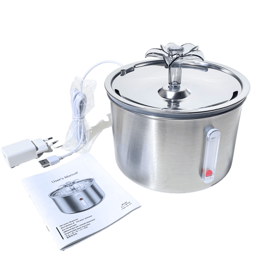 Flower Stainless Steel Fountain 2.2L