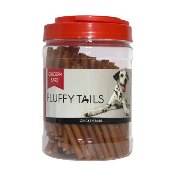 Fluffy Tails Chicken Bars Treat 500g