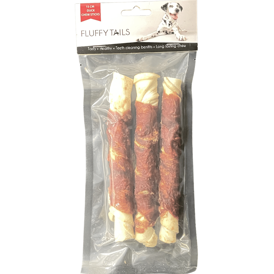 Fluffy Tails Duck Chew Sticks 15 Cm