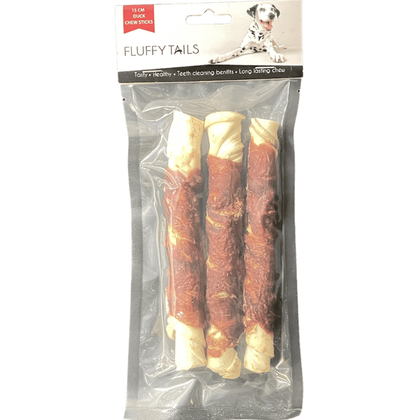 Fluffy Tails Duck Chew Sticks 15 Cm