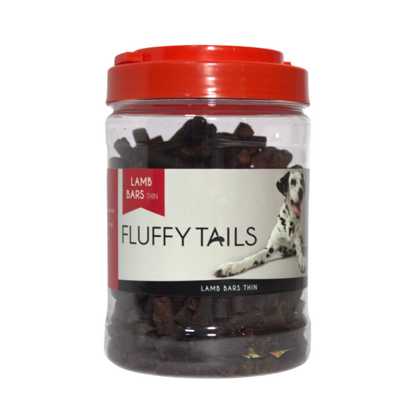 Fluffy Tails Lamb Bars Thin Treat 500g