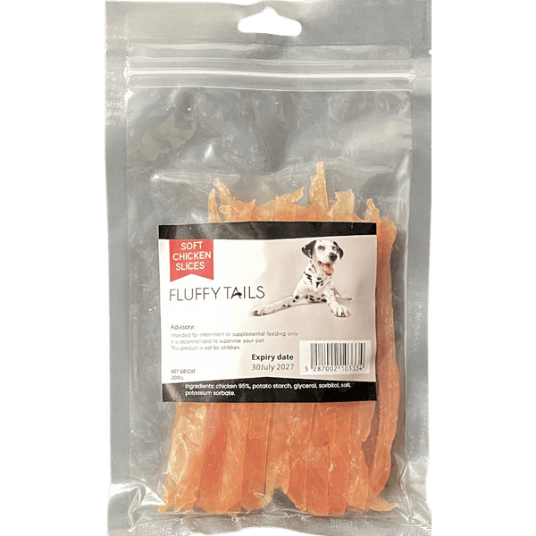 Fluffy Tails Soft Chicken Slices 200G