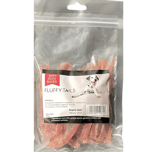 Fluffy Tails Soft Duck Slices 200g
