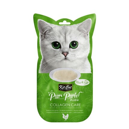 Kit Cat Purr Puree+ Collagen Care 4*15 G