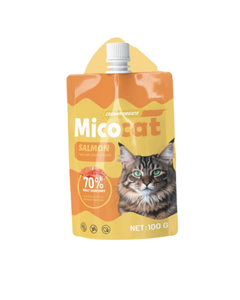Micocat Creamy Meat Pouch Salmon 100g