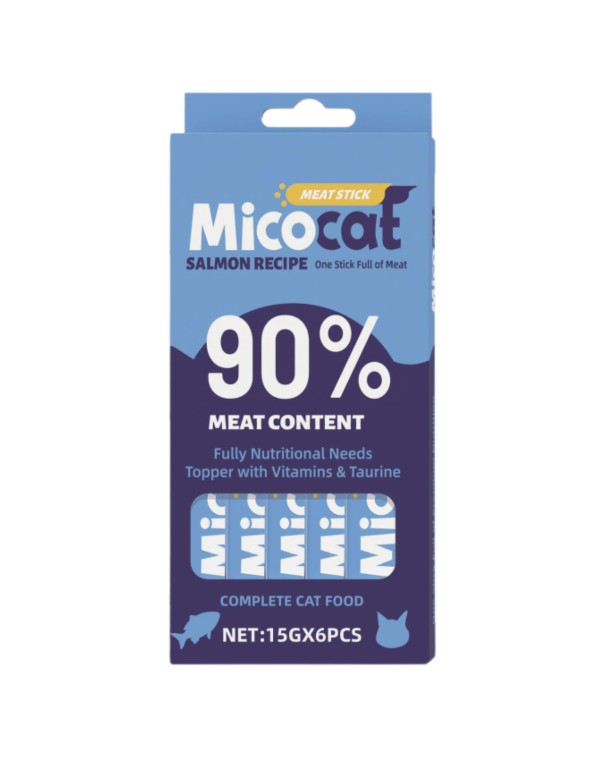 Micocat Meat Stick Salmon Recipe 15g x 6