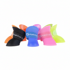 Waterproof silicone dog boots in multiple colours