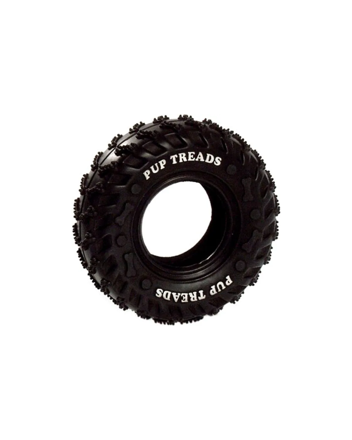 Pair of rubber tyre dog chew toys