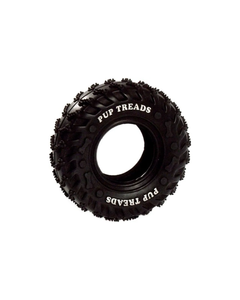 Pair of rubber tyre dog chew toys