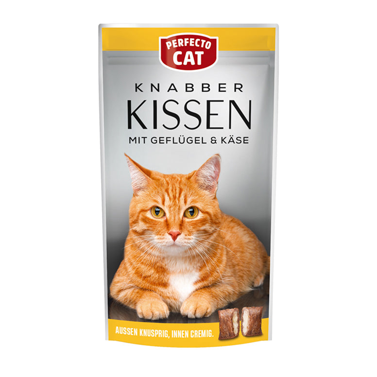Perfecto Cat Knabber Kissen Poultry And Cheese