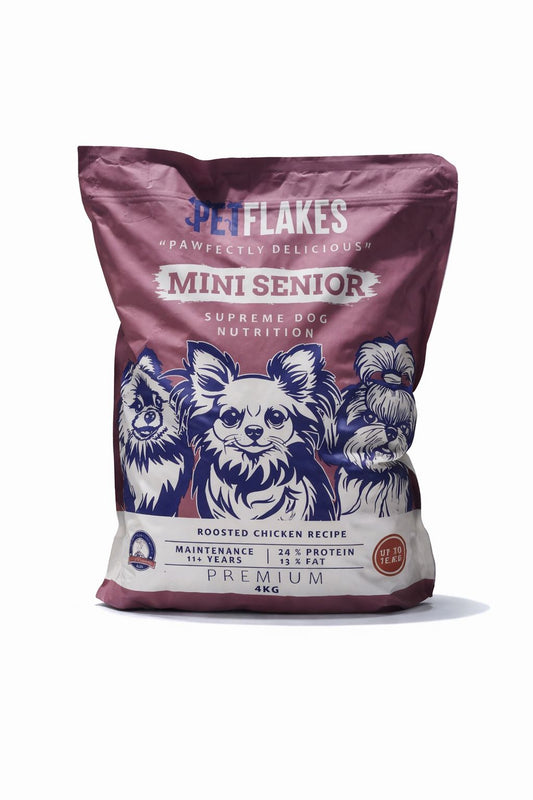 Pet Flakes - Mini Senior Dog Roasted Chicken 4KG