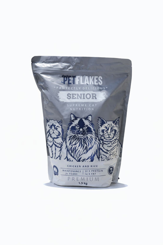 Pet Flakes - Senior Cat Chicken & Rice 1.5Kg