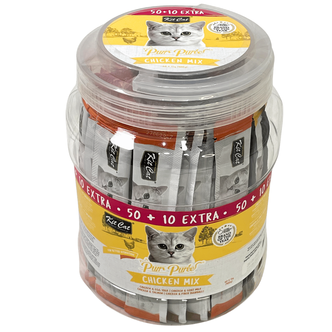 Kit Cat Pur Puree 900 G (60 sachets x 15g)