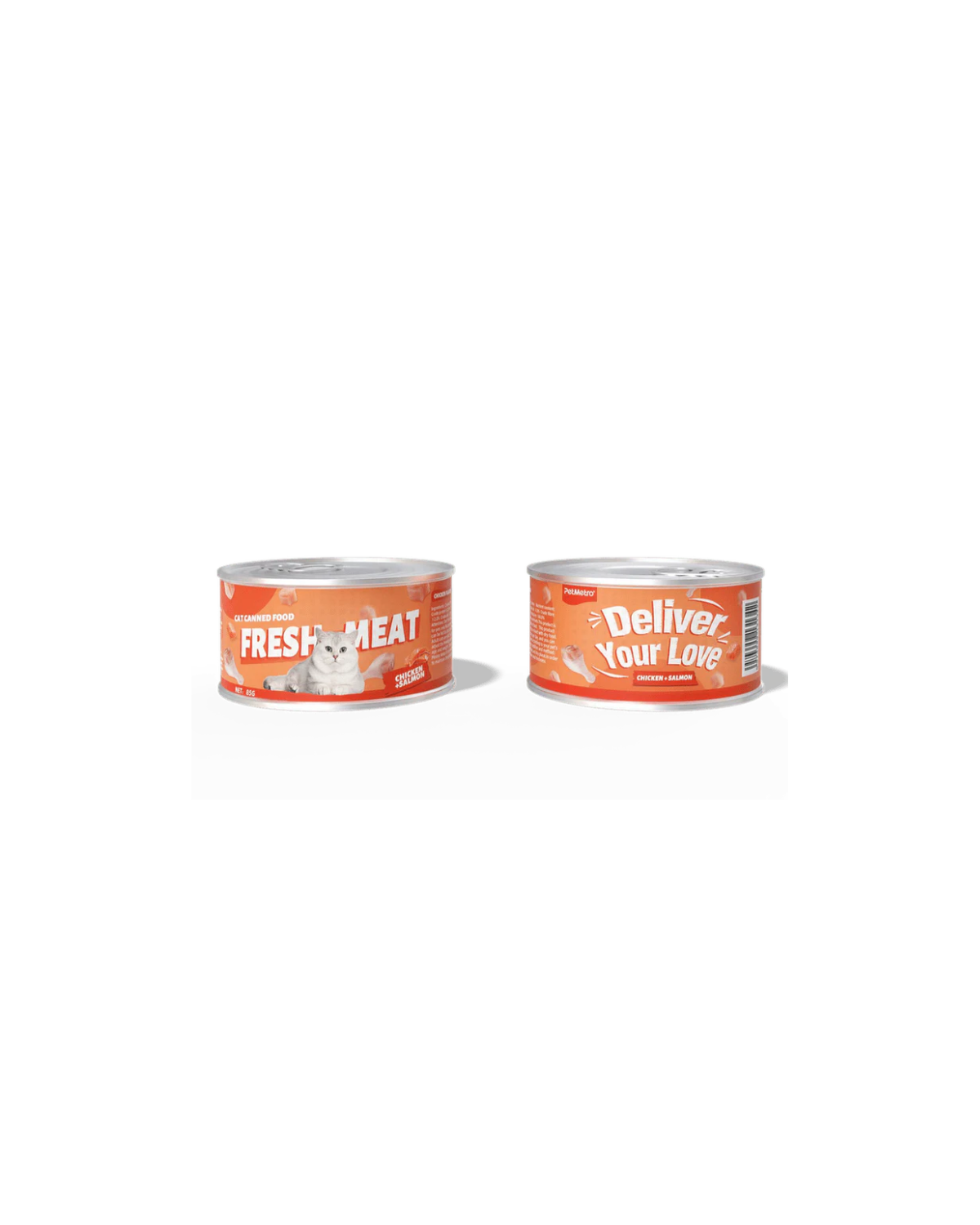 PetMetro Canned Fresh Meat - Chicken & Salmon