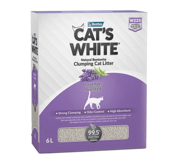 Cat's White Lavender Clumping Cat Litter 6L