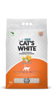 Cat's White Orange Clumping Cat Litter 10L