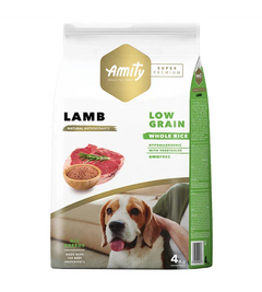 Amity Super Premium Lamb Low Grain Whole Rice 4kg