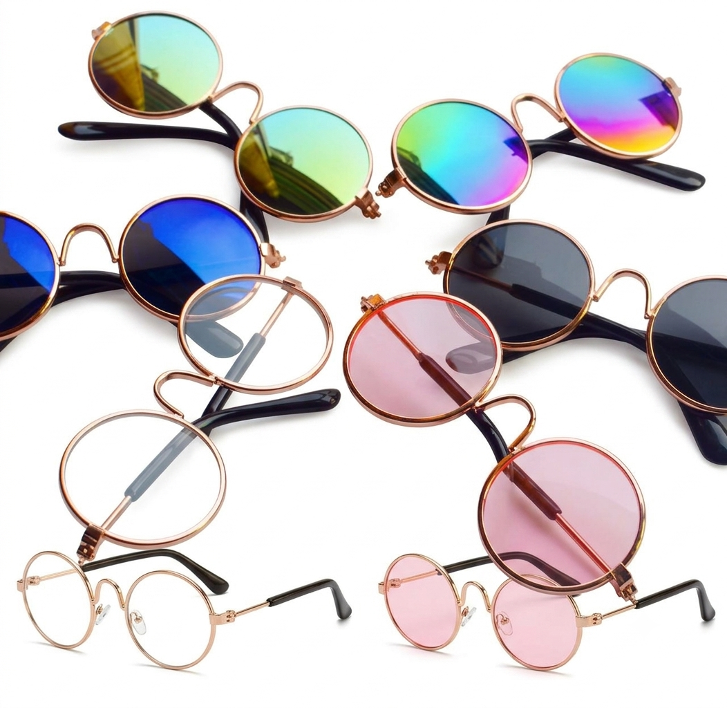 Pet Sunglasses round assorted colors