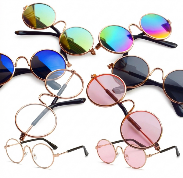 Pet Sunglasses round assorted colors