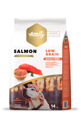 Amity Super Premium Salmon Low Grain Whole Rice 14kg