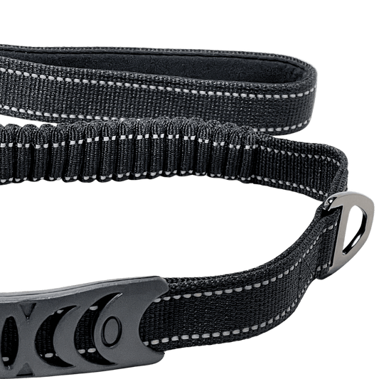 Tactical Leash Black with Seatbelt